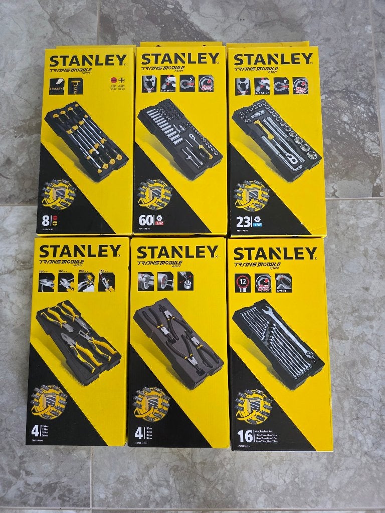Set d'outillage Stanley 115 pieces neuf, Bricolage & Construction, Outillage | Outillage à main, Enlèvement, Neuf, Jeu d'outils
