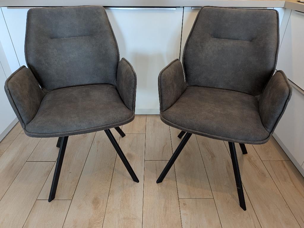 Ensemble de 2 chaises neuves de salle à manger, Neuf, Tissus, Autres couleurs, Deux