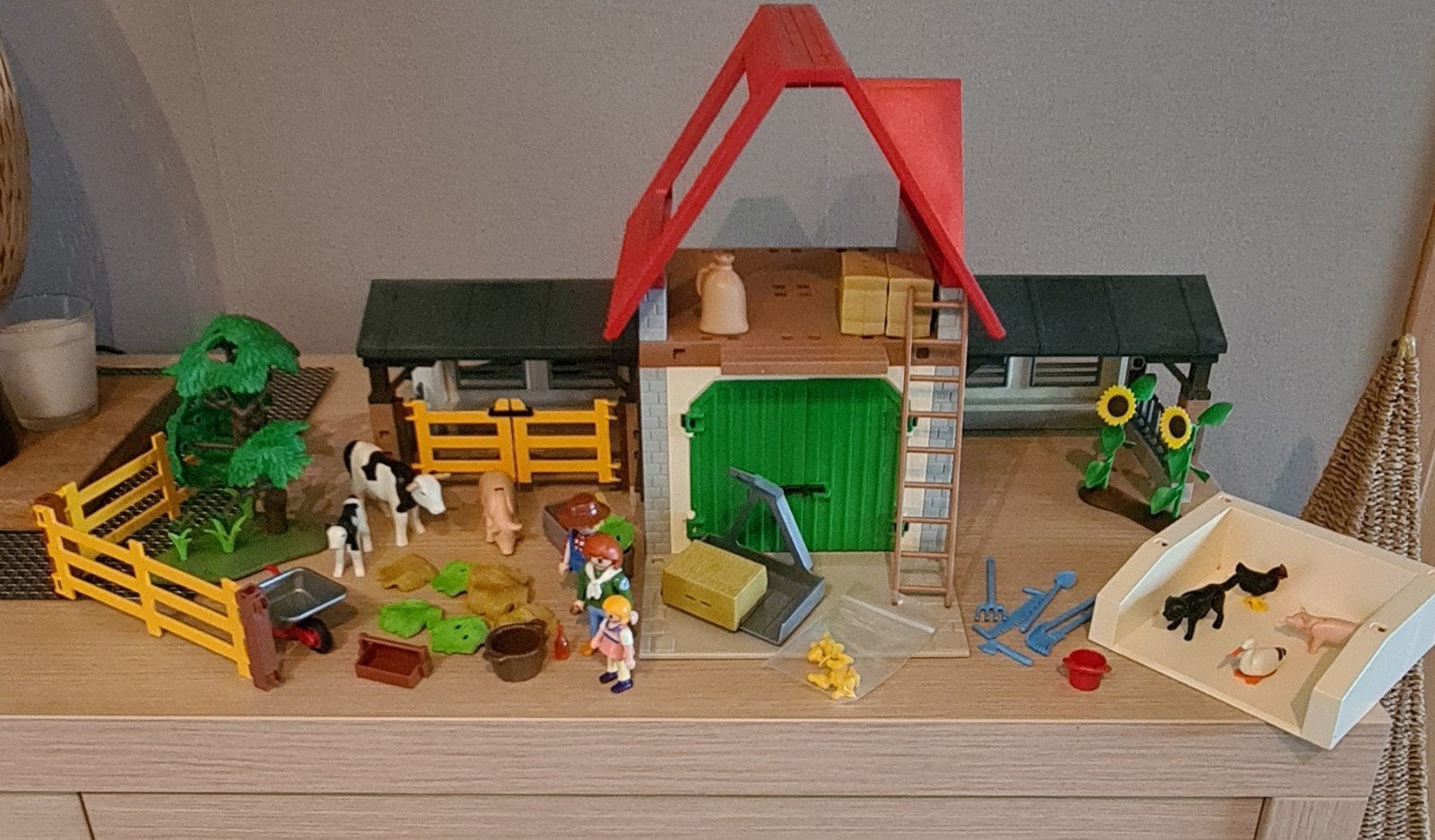 Playmobil boerderij, Ophalen