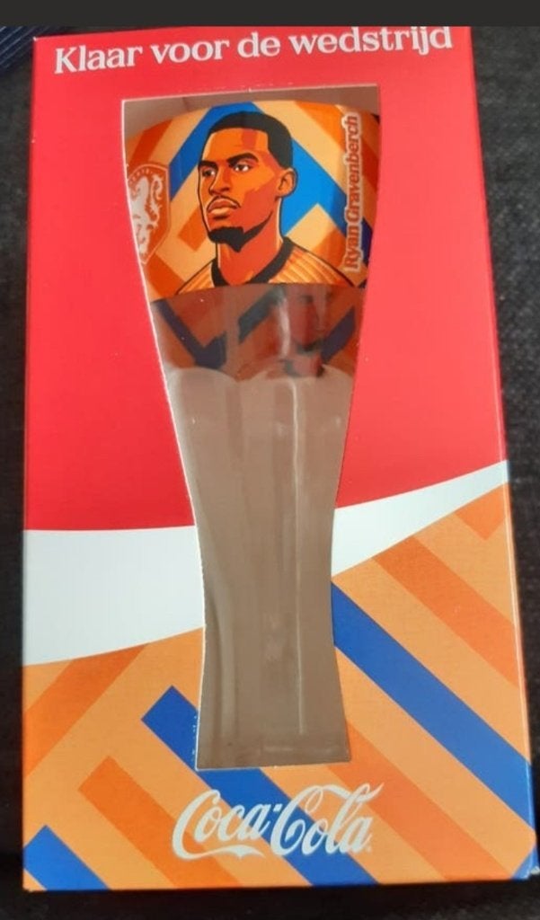 Coca Cola glas WK voetbal 2026 Ryan Gravenberch, Ophalen of Verzenden, Nieuw