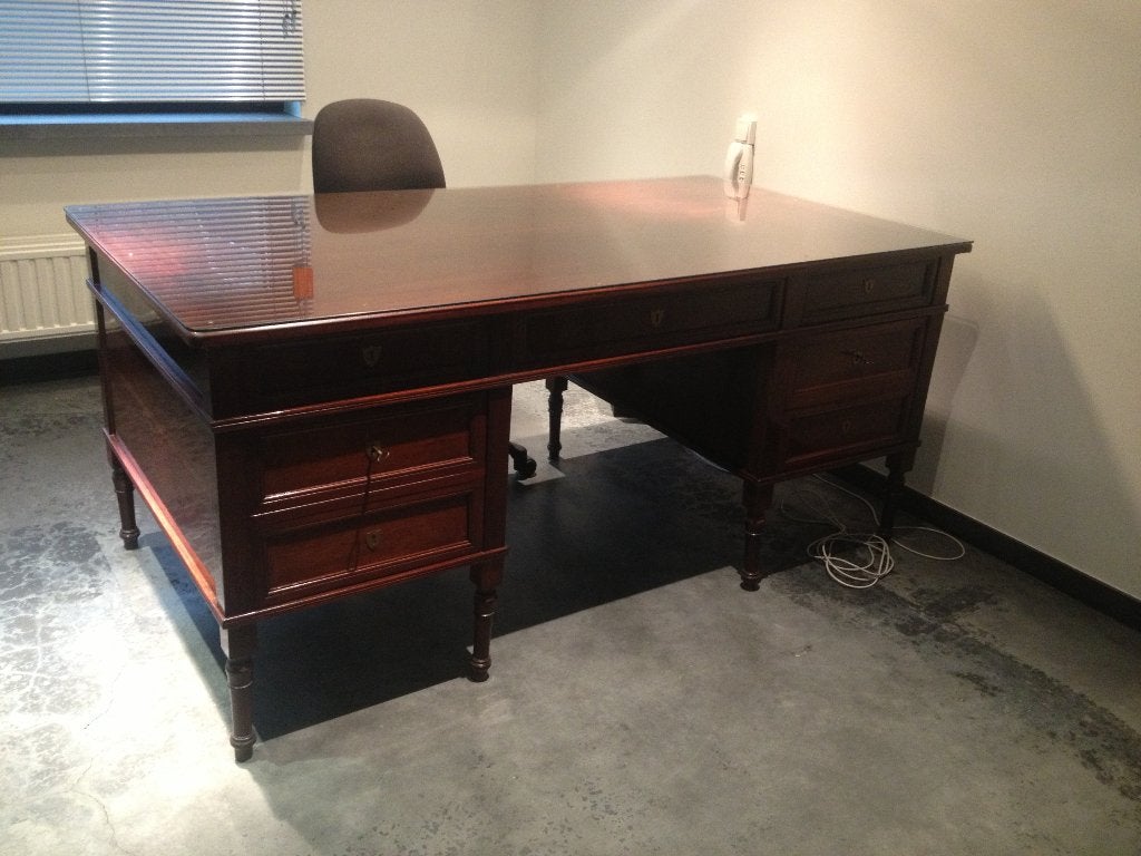 Bureau, Ophalen, Demontabel, Hout, Bruin