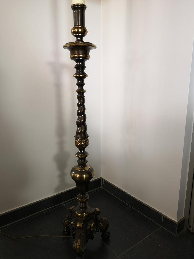 Magnifique lampadaire sur pied classique, Maison & Meubles, Lampes | Lampadaires, Comme neuf, Classique, Métal, 150 à 200 cm