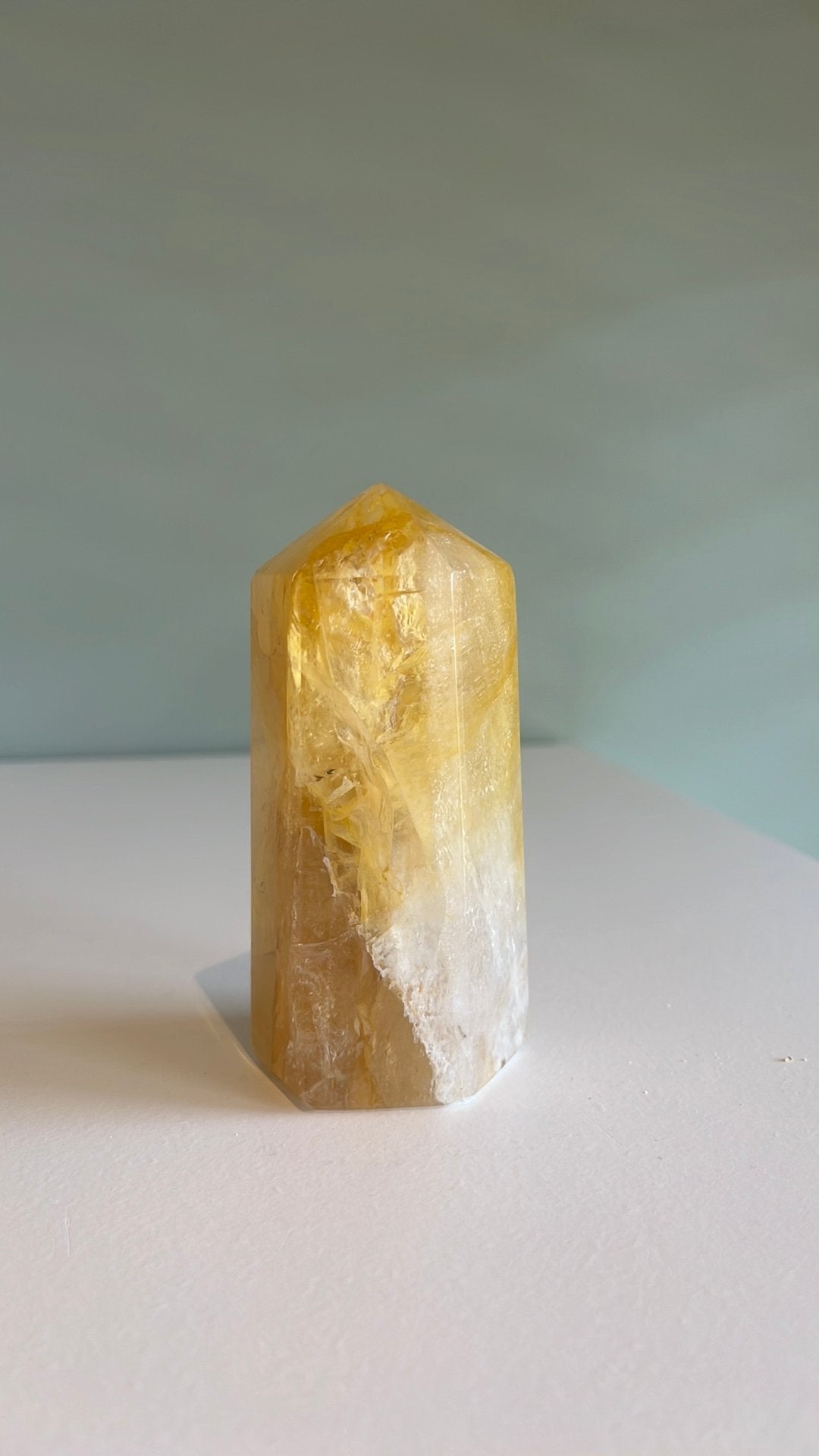 Golden healer toren, Handtassen en Accessoires, Edelstenen, Ophalen of Verzenden, Zo goed als nieuw