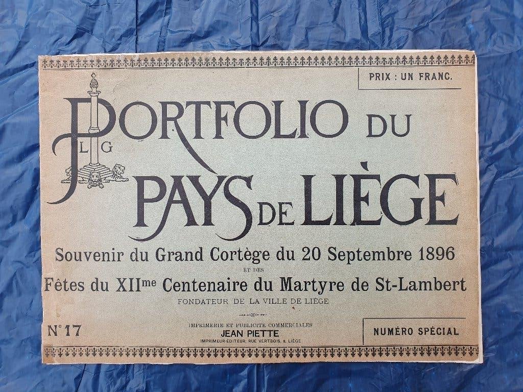 Souvenir 1896 cortège van het martelaarschap van St. Lambert, Ophalen of Verzenden, Gebruikt