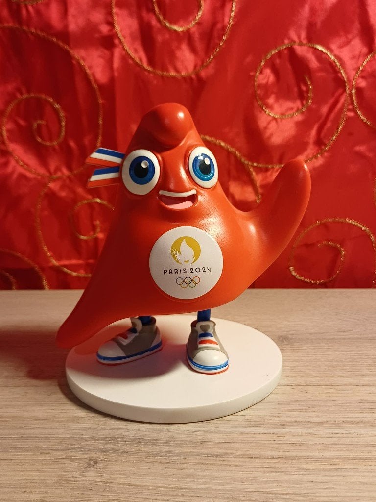 Figurine Officielle Mascotte Phryge JO Paris 2024, Envoi, Comme neuf, Statue ou Poupée