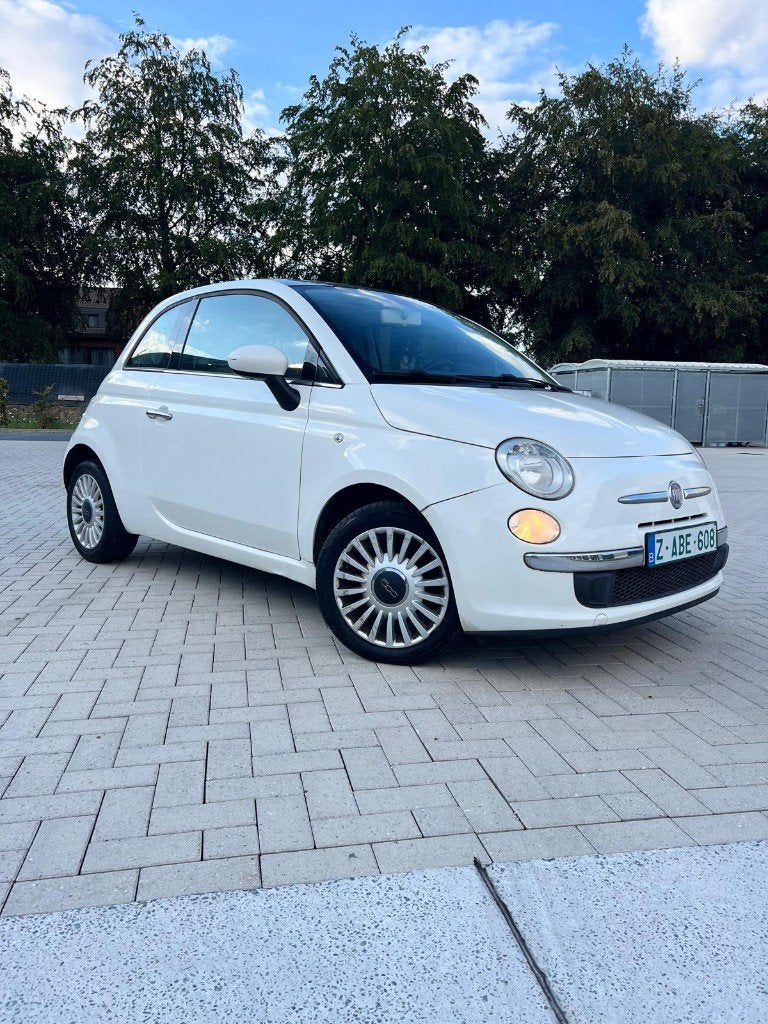 Fiat 500, Auto's, Voorwielaandrijving, Zwart, 899 cc, Wit