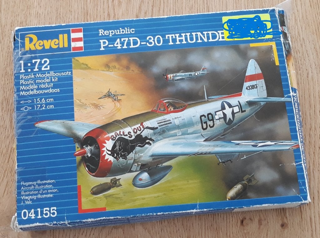 Republic P-47D-30 Thunderbolt, Hobby & Loisirs créatifs, Modélisme | Avions & Hélicoptères, Enlèvement ou Envoi, Revell, Utilisé