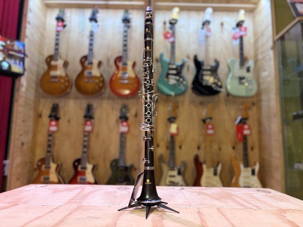 Jupiter JCL750 Tweedehands Klarinet, Muziek en Instrumenten, Blaasinstrumenten | Klarinetten, Ophalen, Hout, Met koffer