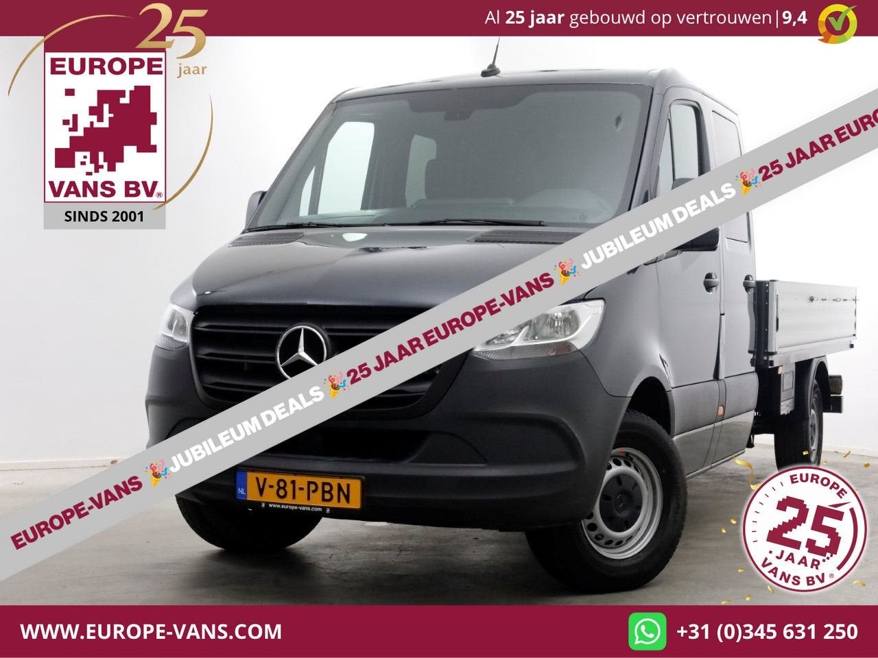 Mercedes-Benz Sprinter 317 CDI 170pk 9G Automaat D.C. Open L, Autos, Argent ou Gris, Achat, Entreprise, Carnet d'entretien