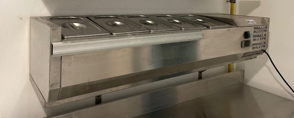 Vitrine réfrigérée professionnelle de 1,20 m 5 bacs GN inclu, Articles professionnels, Horeca | Équipement de cuisine, Enlèvement
