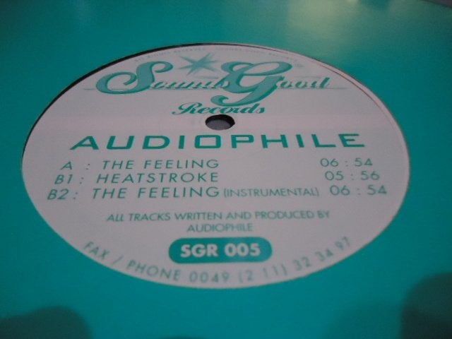 Audiophile - The Feeling (Sounds Good Records), CD & DVD, 12 pouces, House, Enlèvement ou Envoi, Utilisé