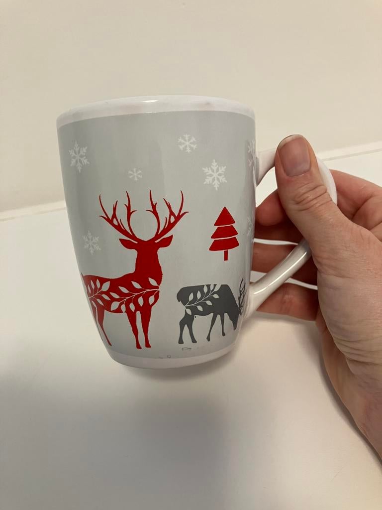 Mok / tas voor thee en koffie in winter / kerst thema, Verzamelen, Ophalen of Verzenden, Nieuw