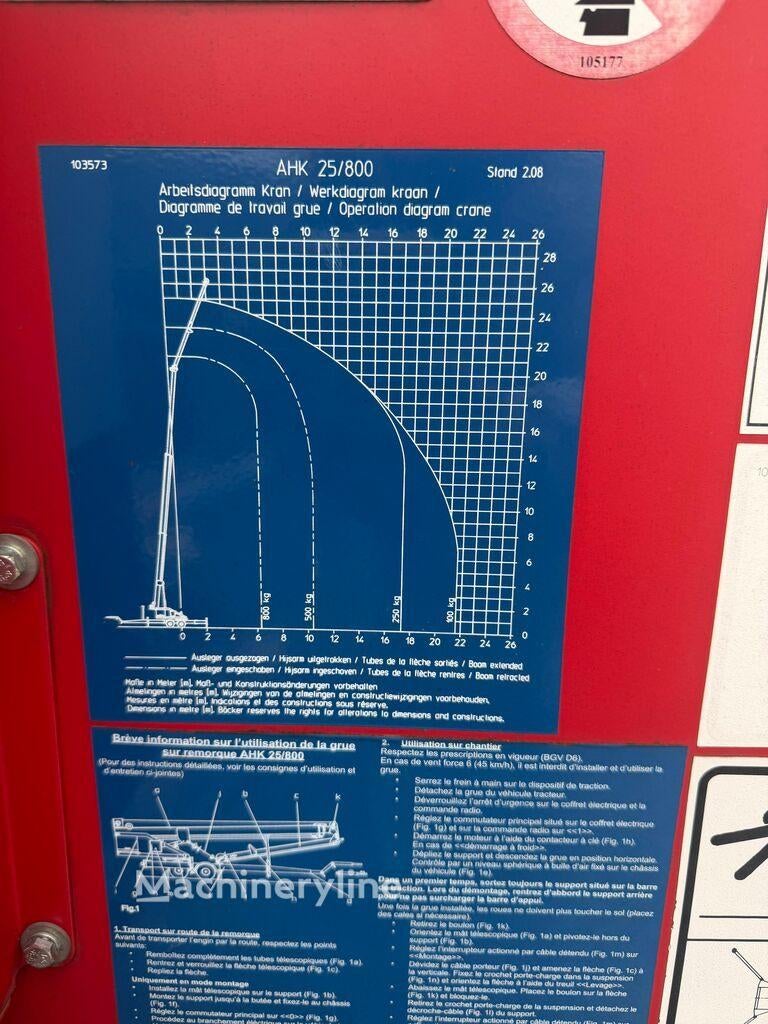 Mini-grue Böcker AHK, Entreprise, Diesel, Achat, Autres marques