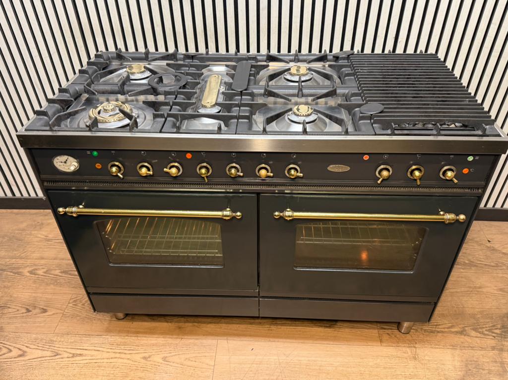 Luxe Boretti Fornuis 5 pits + Lava-Grill 2 ovens 120 cm, Electroménager, Fours, Four avec gril, Enlèvement ou Envoi, Reconditionné