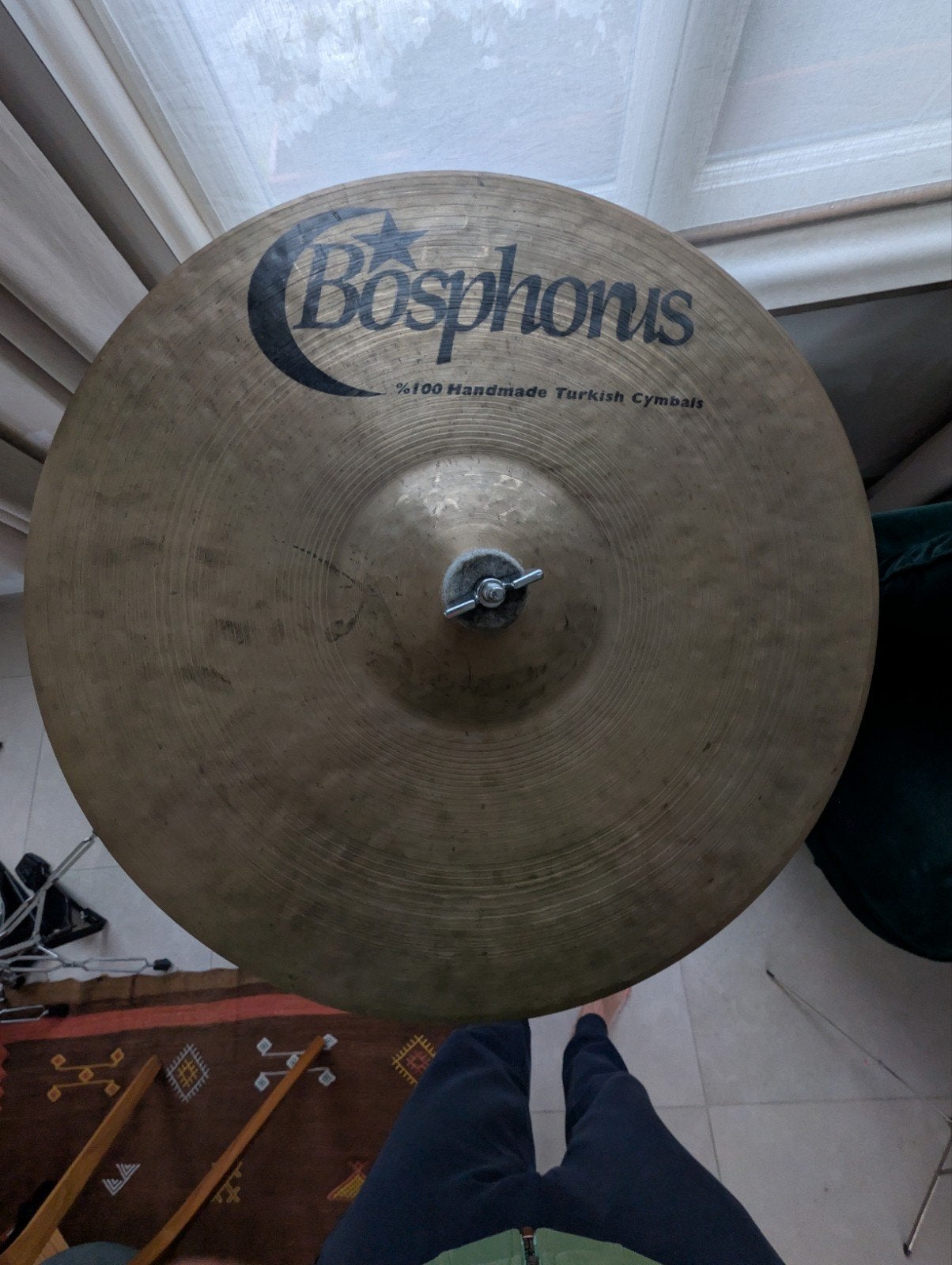 BOSPHORUS drum cimbaal 18"/45cm, Musique & Instruments, Batteries & Percussions, Enlèvement, Comme neuf, Pearl