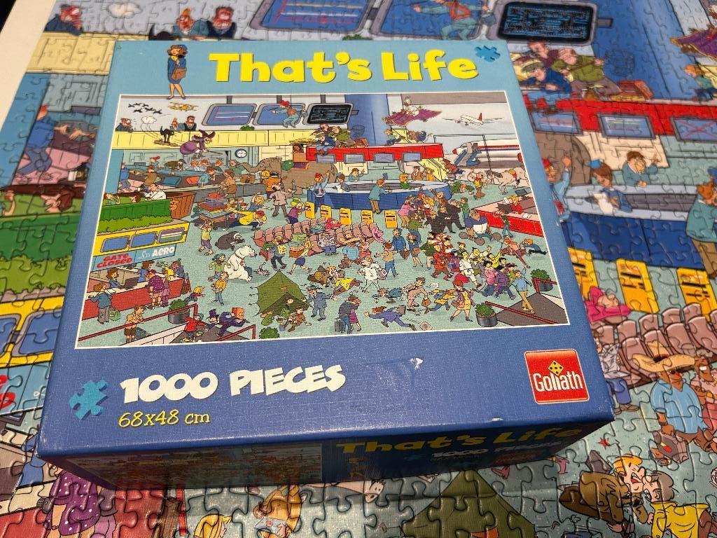 Puzzel That’s Life 1000 stukjes, Enlèvement ou Envoi, 500 à 1500 pièces, Comme neuf, Puzzle