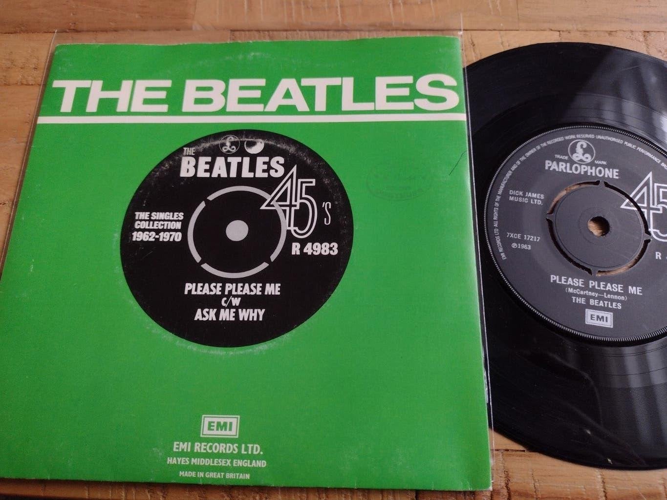 Single THE BEATLES: PLEASE PLEASE ME-ASK ME WHY, 7 inch, Ophalen of Verzenden, Zo goed als nieuw, Pop