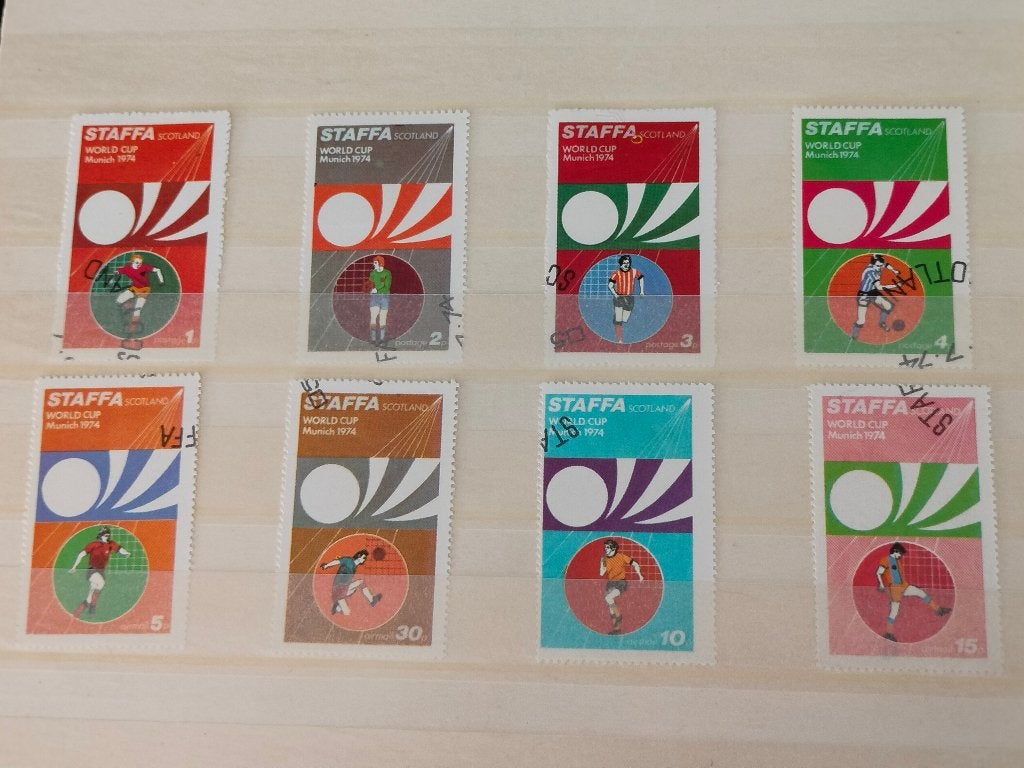 Staffa 1974 - sport, football, Envoi, Affranchi