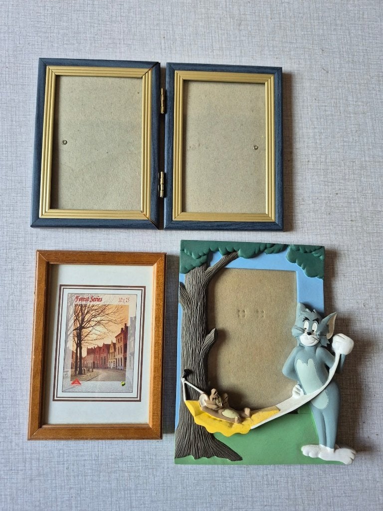 Cadre photo avec relief Grosminet et Speedy Gonzales, Enlèvement ou Envoi, Utilisé