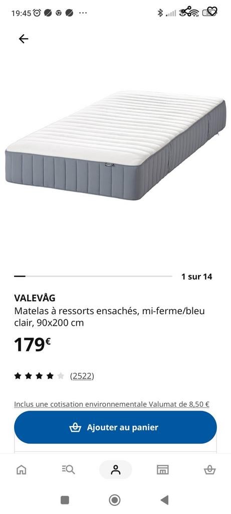 Matelas 1 personne, Matras