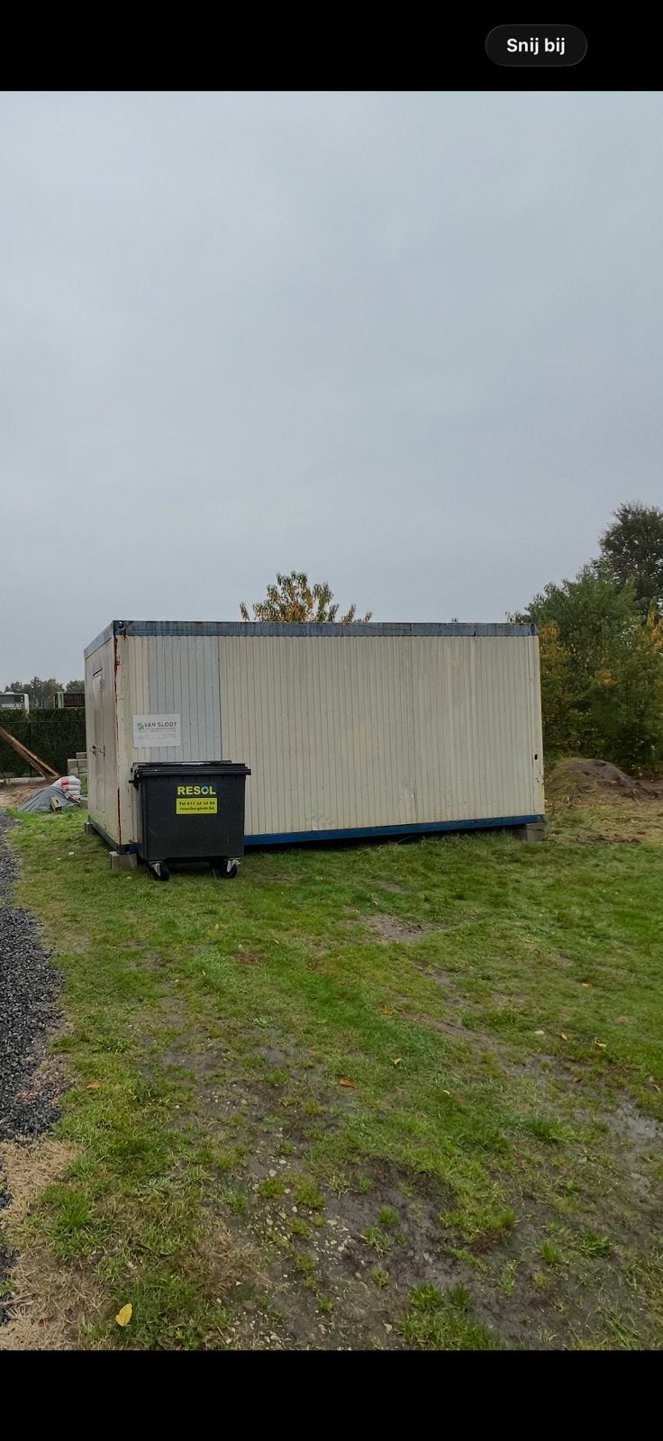 Bouwkeet/ werfbureau, Doe-het-zelf en Bouw, Bouwketen en Schaftketen, Zo goed als nieuw, Ophalen