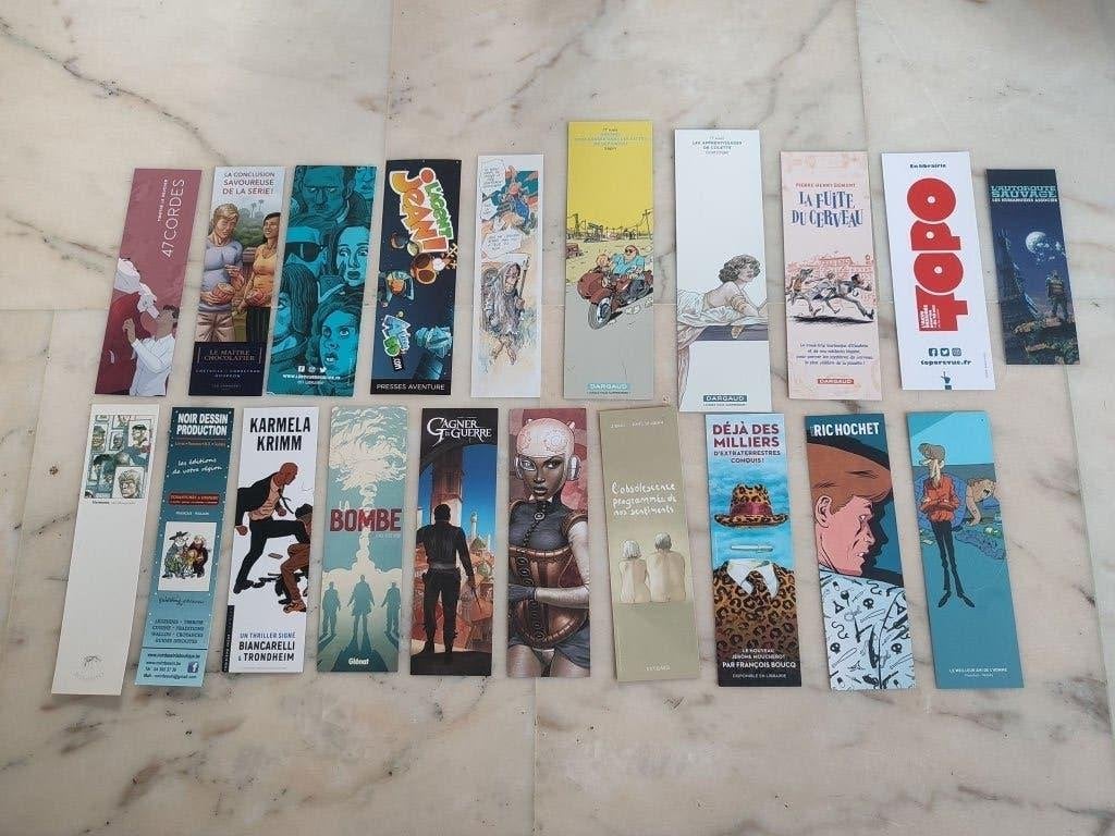 20 marque-pages BD., Verzamelen, Stripfiguren, Ophalen of Verzenden, Overige figuren, Nieuw, Plaatje, Poster of Sticker