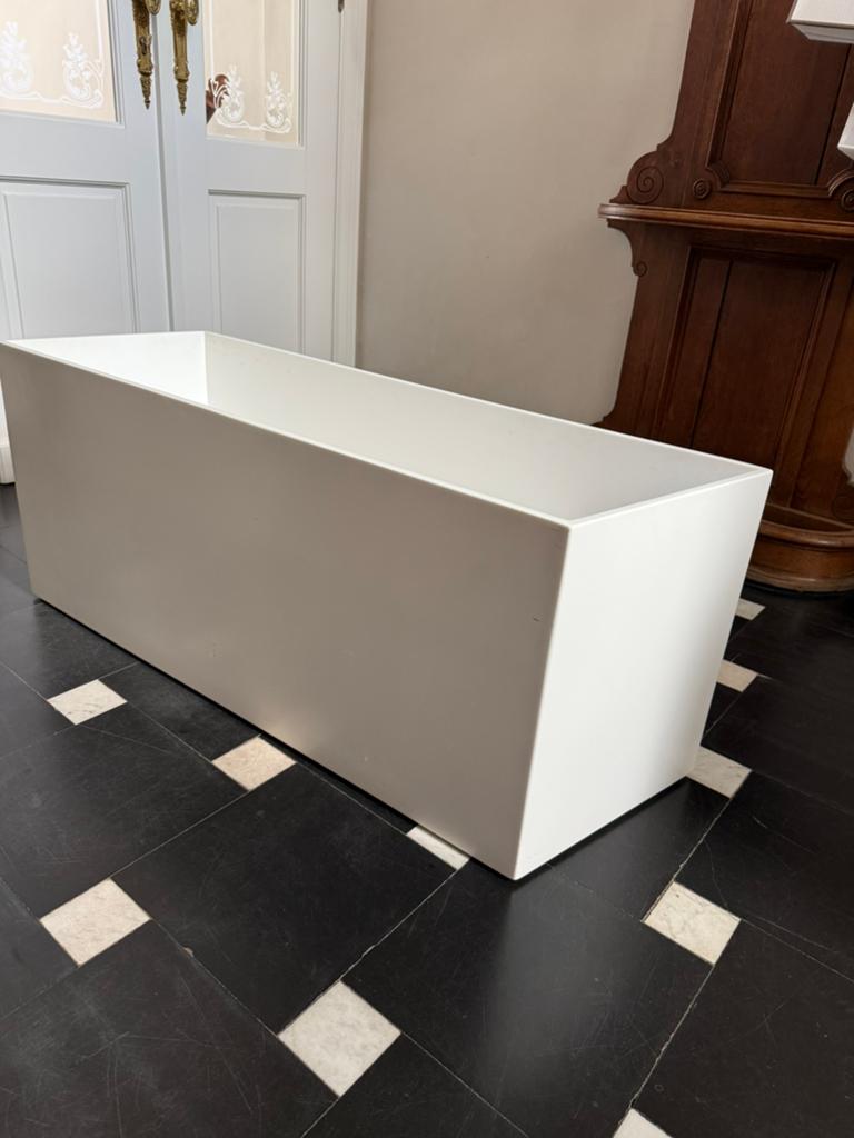 Witte design bloembak, Enlèvement, Comme neuf