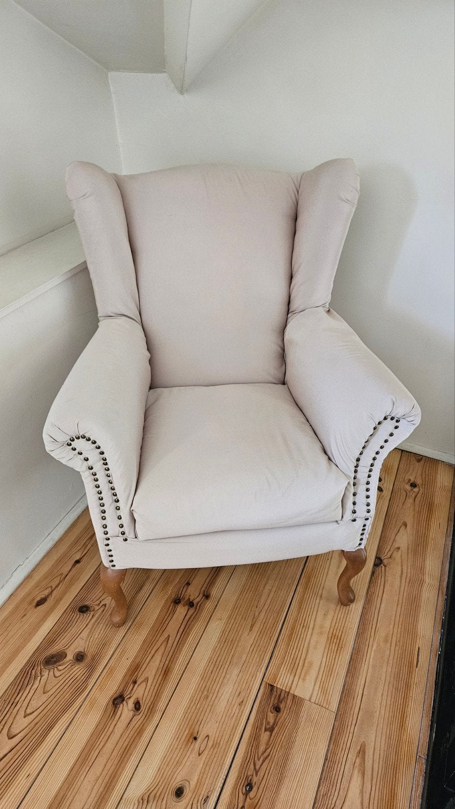 Beau fauteuil rembourré, le tissu est neuf., Enlèvement, Tissus