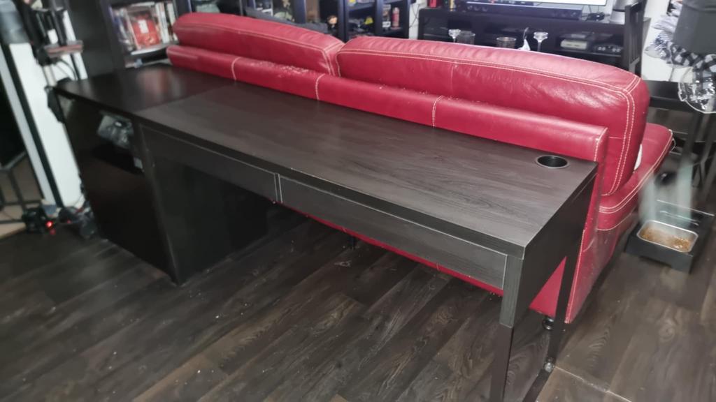 Bureau double Micke IKEA + meuble a imprimante Micke, Enlèvement, Comme neuf, IKEA