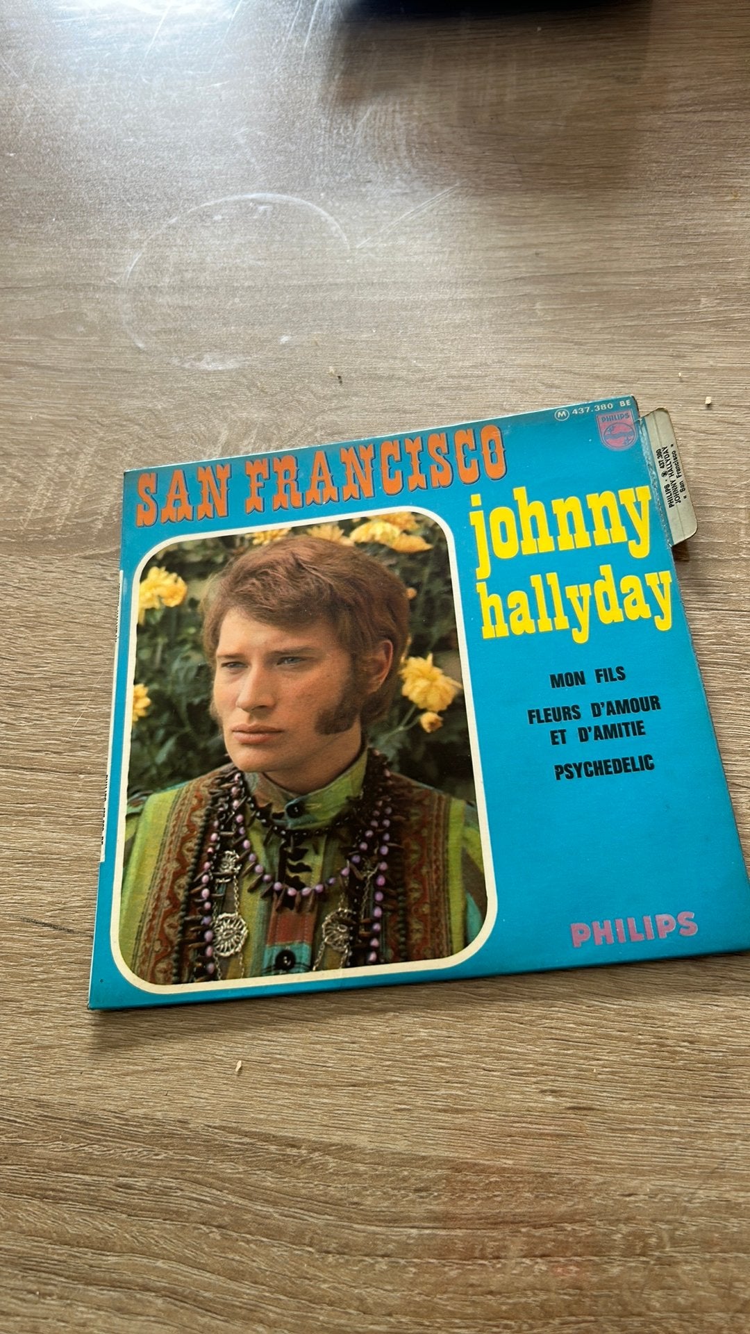 Jhonny Hallyday 45T SanFransisco, CD & DVD, Vinyles | Country & Western, Enlèvement ou Envoi, Utilisé