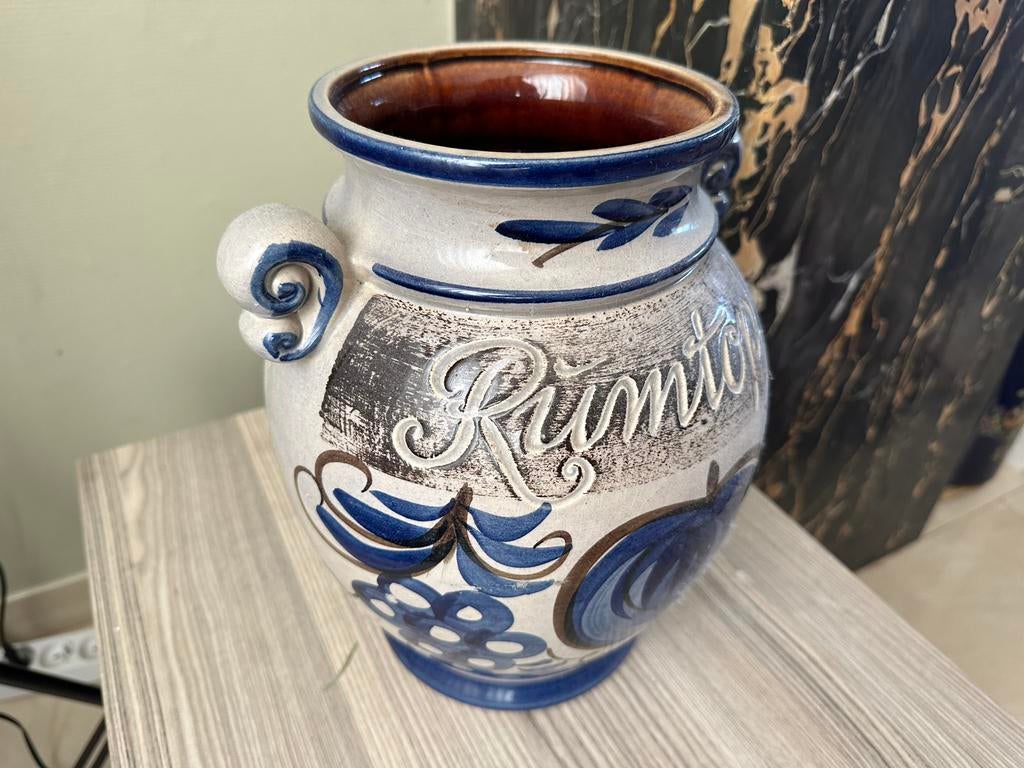 Pot décoratif Rumtopf en céramique (style vintage), Enlèvement