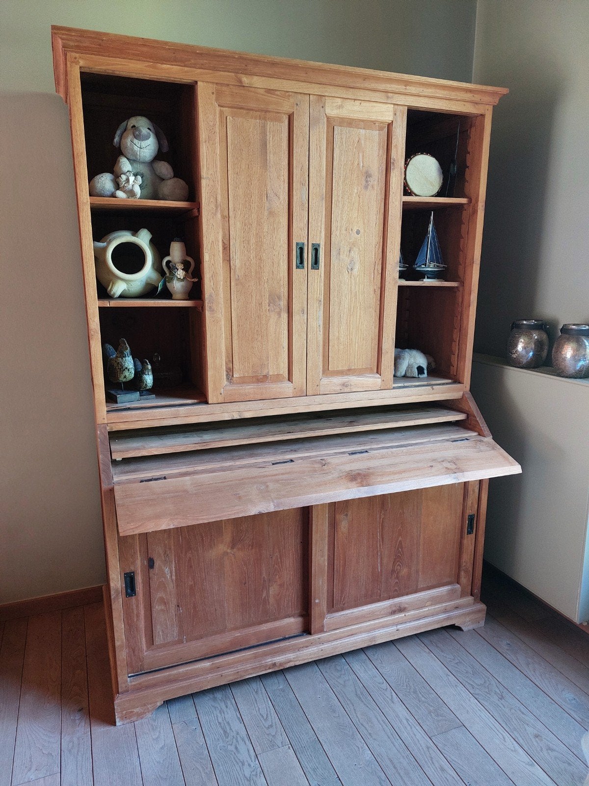 Kast in teak, Huis en Inrichting, Ophalen, Zo goed als nieuw
