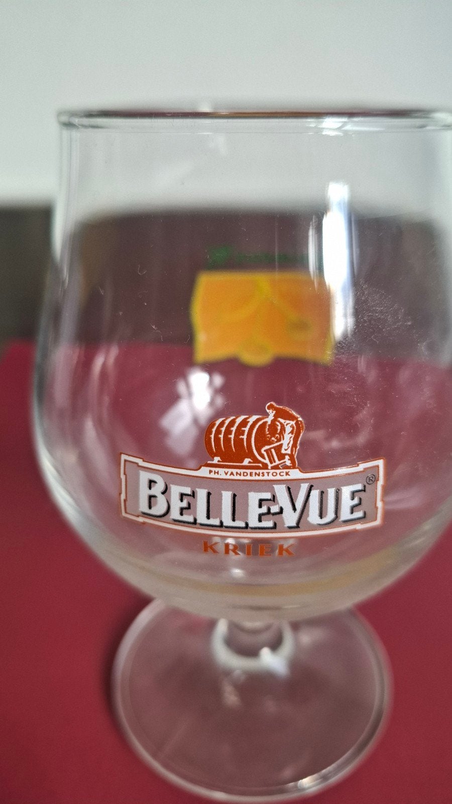 bierglas belle vue, Verzamelen, Ophalen, Gebruikt, Glas of Glazen, Overige merken