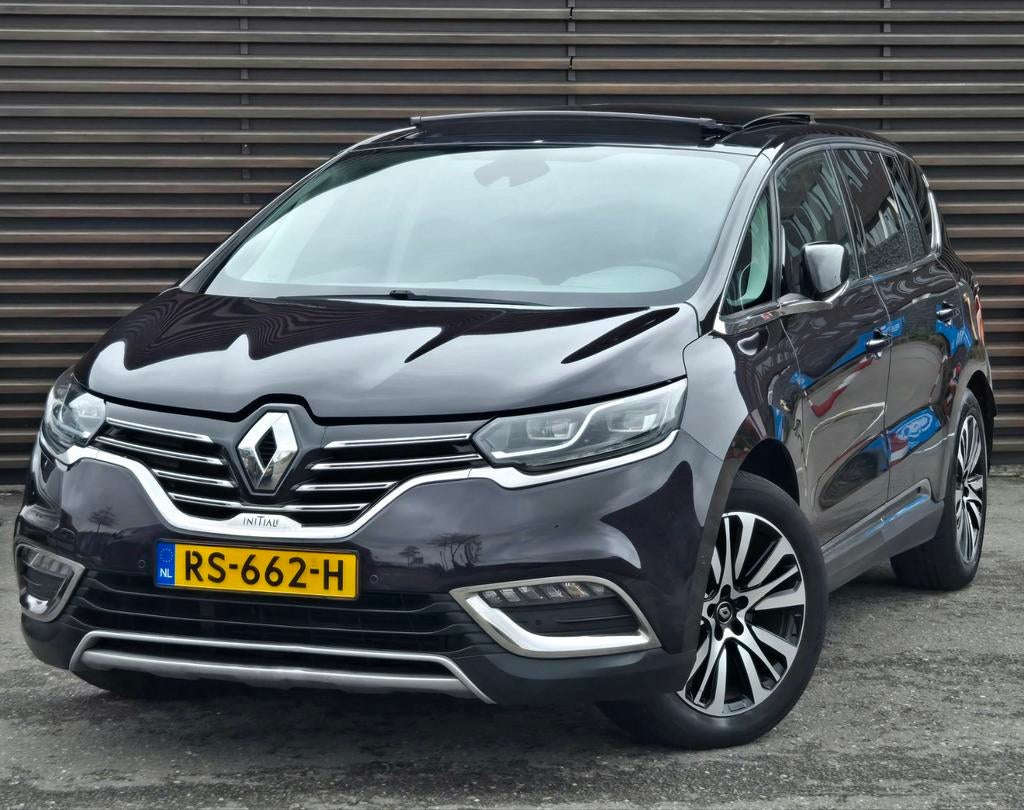Renault Espace 1.6 TCE 147KW AUT 2015 Zwart, Auto's, 4 cilinders, Leder, Particulier, Dealer onderhouden
