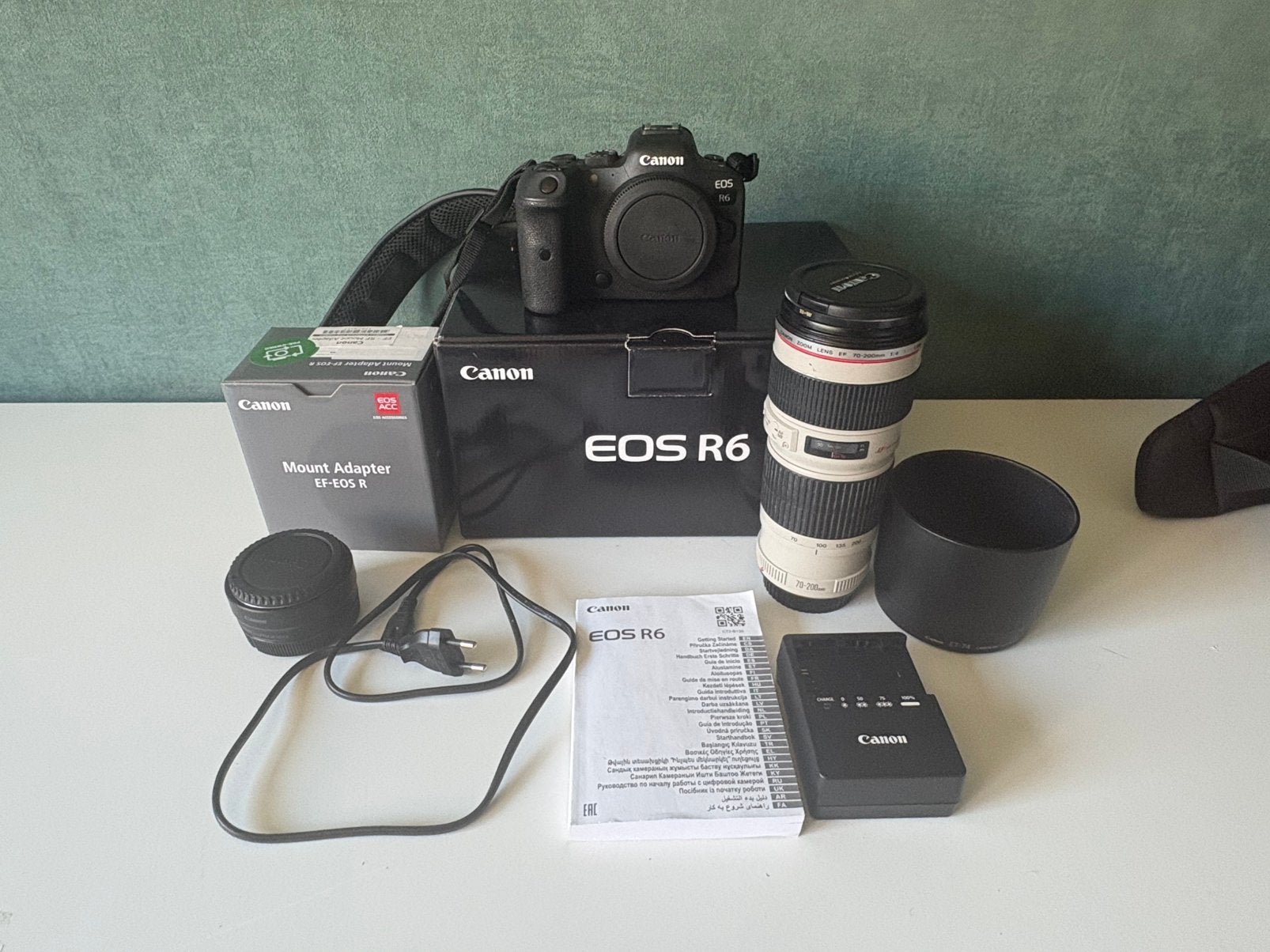 Canon EOS R6 + accessoires, Ophalen of Verzenden, Zo goed als nieuw, Canon