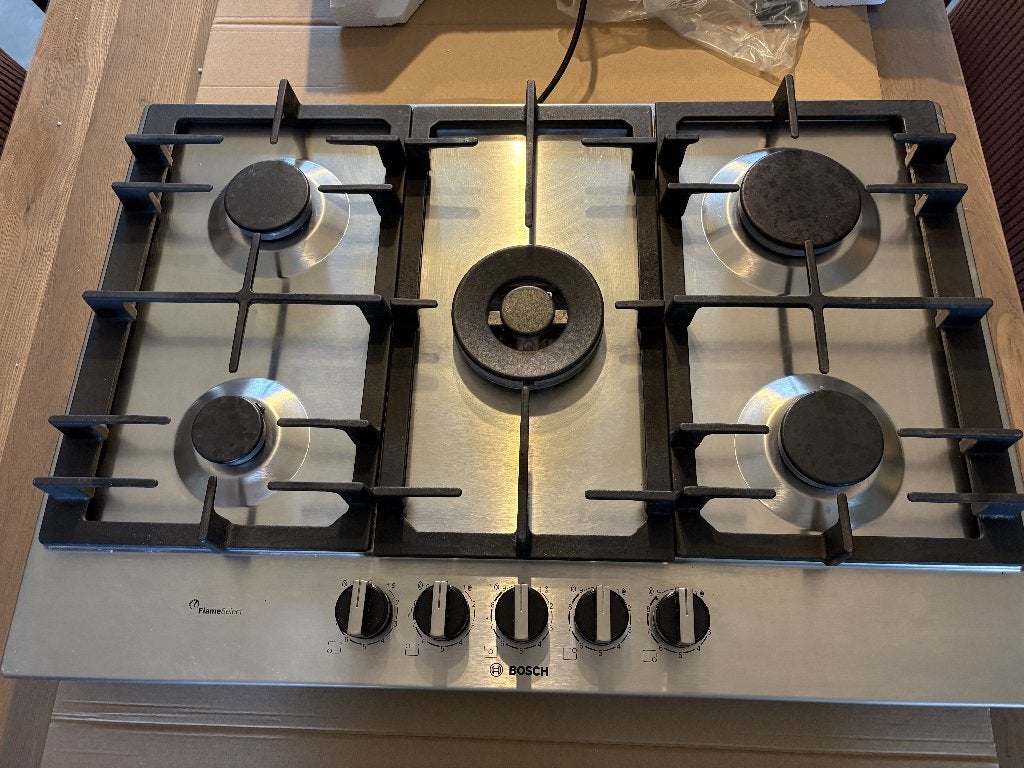 Bosch Gaskookplaat met 5 bekkens, Ophalen, Gebruikt, 50 tot 100 cm, Minder dan 100 cm