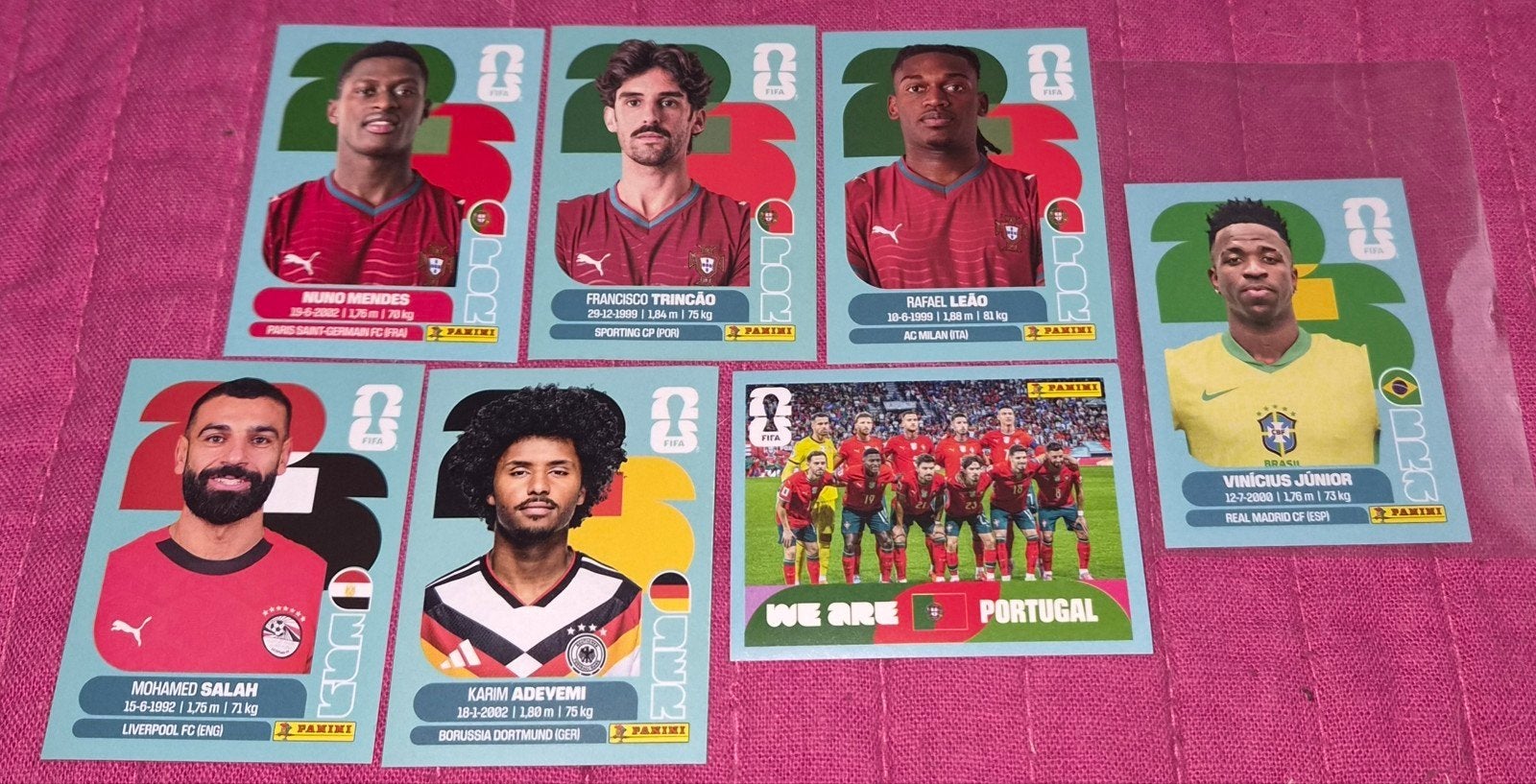 lot de 7 magnifique stickers Panini Coupe du Monde 2026, Envoi, Neuf, Autres types