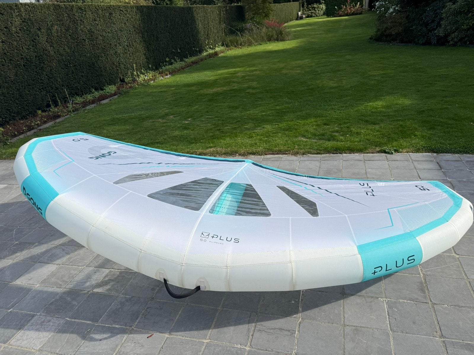 WINGFOIL GONG Wing PLUS Perf 5.0 + Foil XOVER FG XL 2025, Watersport en Boten, Ophalen, Gebruikt