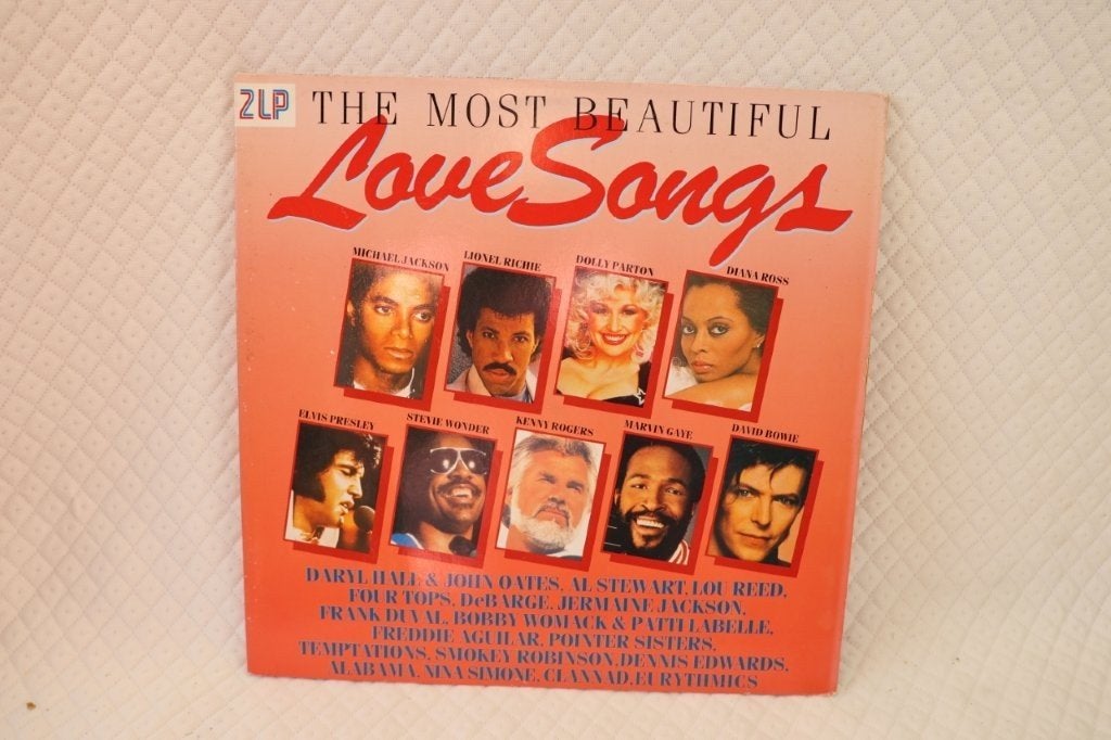LP Vinyl 2LP Love Songs Pop Ballad Michael Jackson Bowie, Cd's en Dvd's, Dubbel-LP, Ophalen of Verzenden, Gebruikt, 12 inch