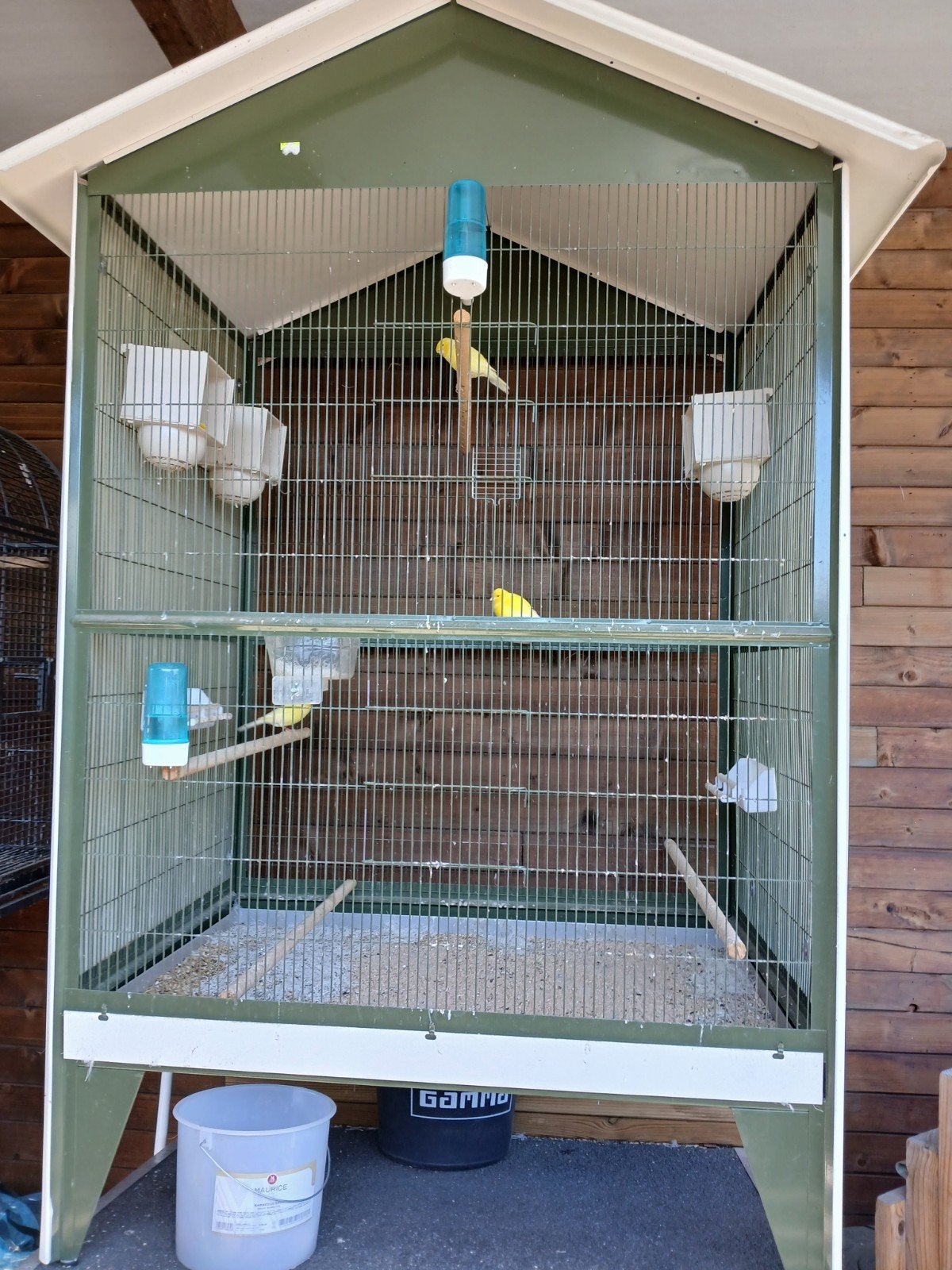 vogelkooi, Ophalen, Vogelkooi