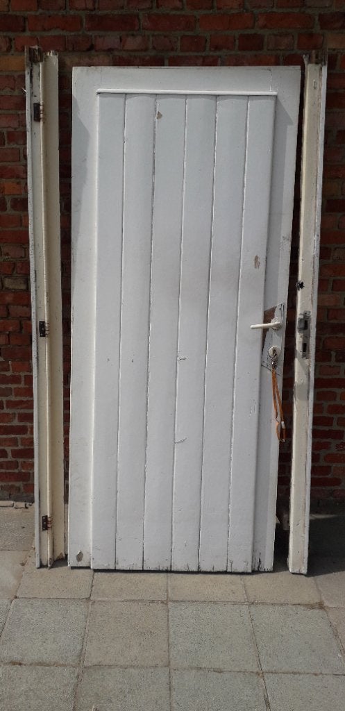 Houten deur te koop 50 euro, Ophalen, Gebruikt, 80 tot 100 cm, Buitendeur