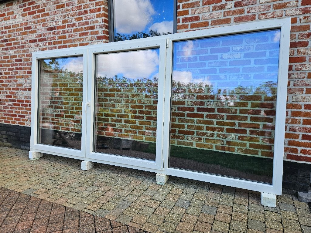 4 Prachtige Top Pvc Ramen Deceuninck, Doe-het-zelf en Bouw, Deuren en Vliegenramen, Zo goed als nieuw, Glas, Kunststof, Ophalen