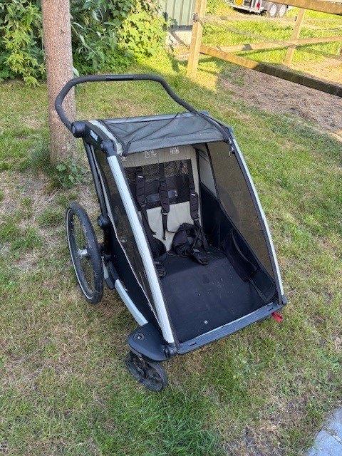 Thule Chariot Lite Double G2, Fietsen en Brommers, Ophalen, 20 tot 40 kg, Kinderkar, Gebruikt