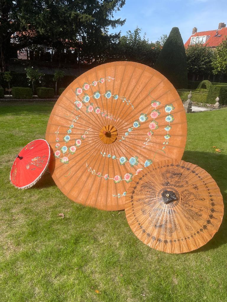 Aiatische papieren parasols, Tuin en Terras, Ophalen