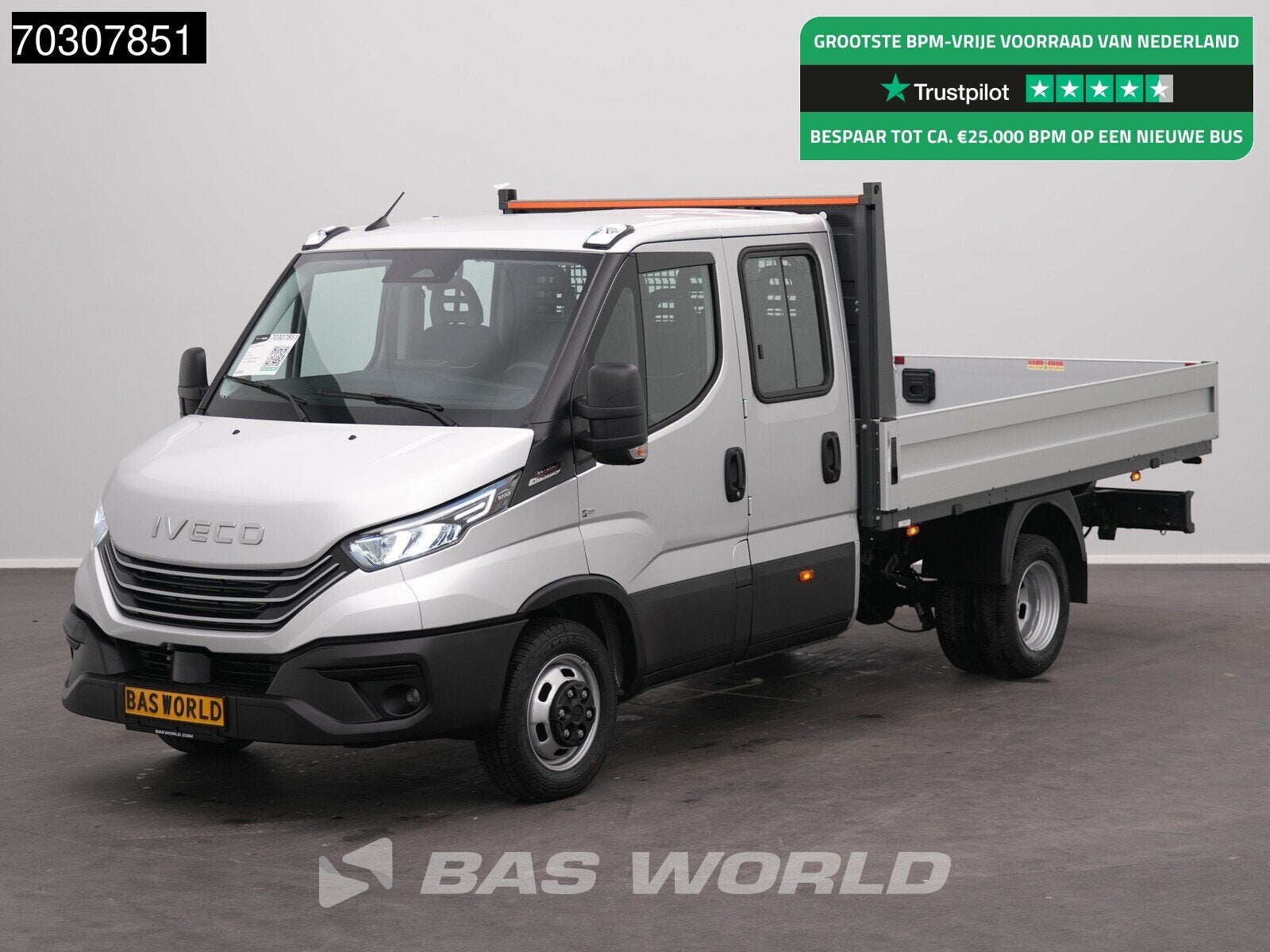 Iveco Daily 35C21 3.0L Automaat Open Laadbak 210PK ACC LED A, Auto's, Stof, Euro 6, 4 cilinders, Iveco
