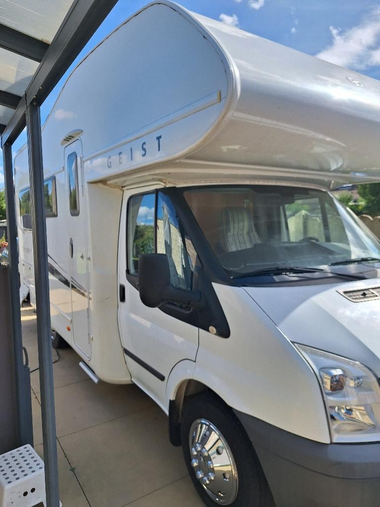 FORD TRANSIT GEIST SPIRIT 2.4 TDCI.  19.000km!!!, Caravanes & Camping, Camping-cars, Particulier, jusqu'à 4, Alcôve, Ford, Ford