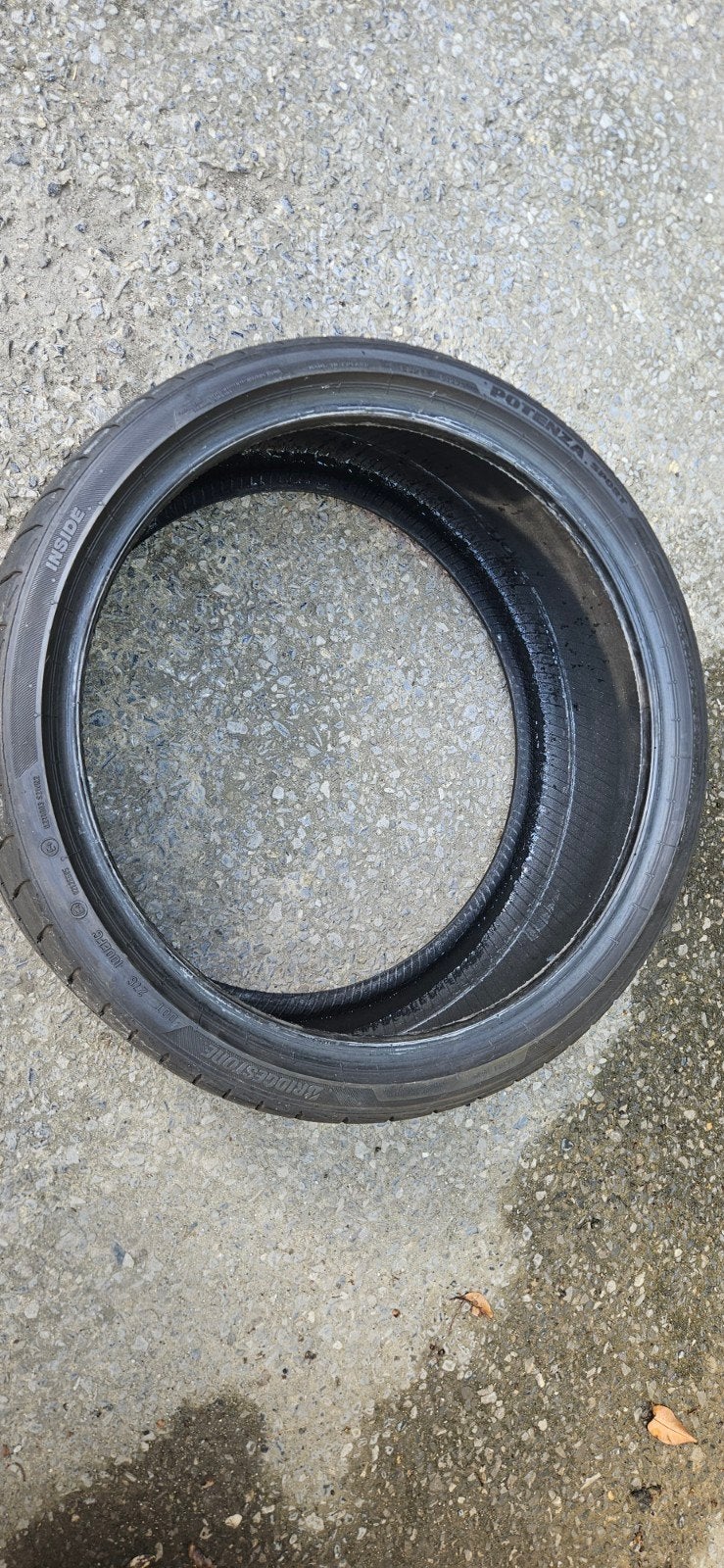 1 pneus Brisgestone Potenza Sport 20", Gebruikt, 255 mm, Band(en), Personenwagen