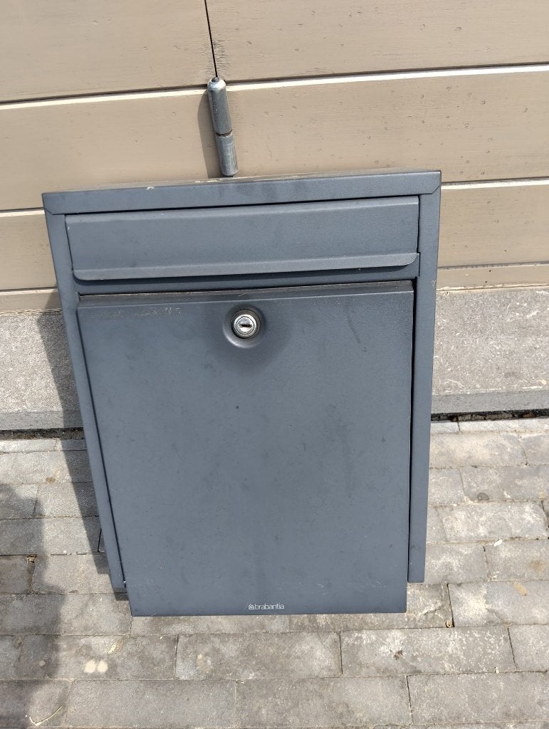 brievenbus, Tuin en Terras, Ophalen, Gebruikt, Aluminium, Wandbrievenbus