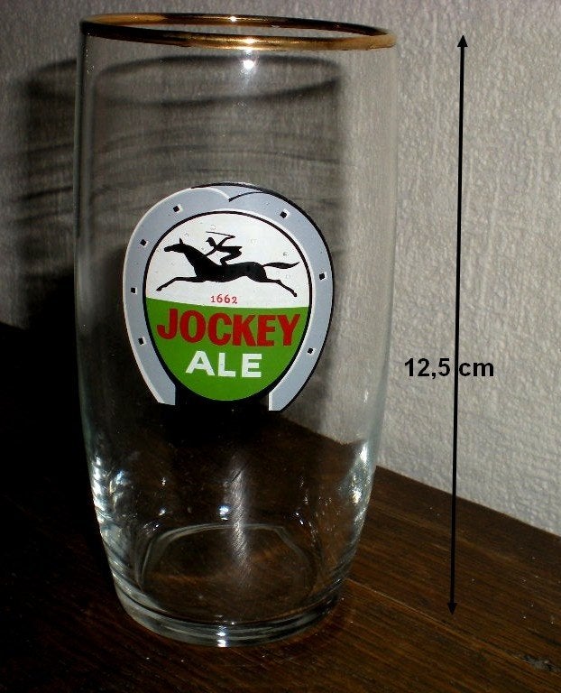 GEVE  Jockey Ale   (petit  12,5 cm), Enlèvement ou Envoi, Comme neuf, Verre ou Verres