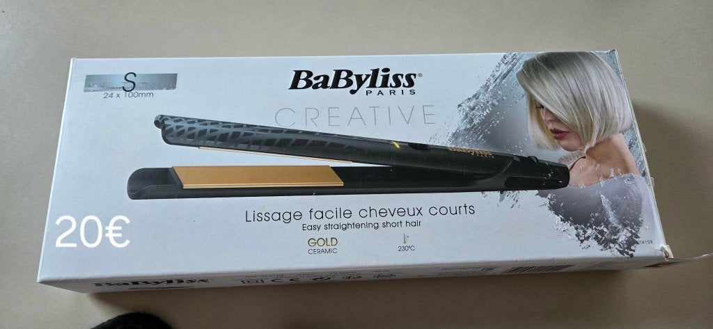 Fer à Lisser Babyliss, Enlèvement ou Envoi, Comme neuf, Fer à friser ou Lisseur